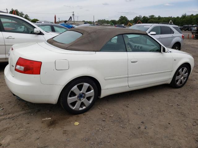 WAUAC48H95K015408 - 2005 AUDI A4 1.8 CABRIOLET WHITE photo 3