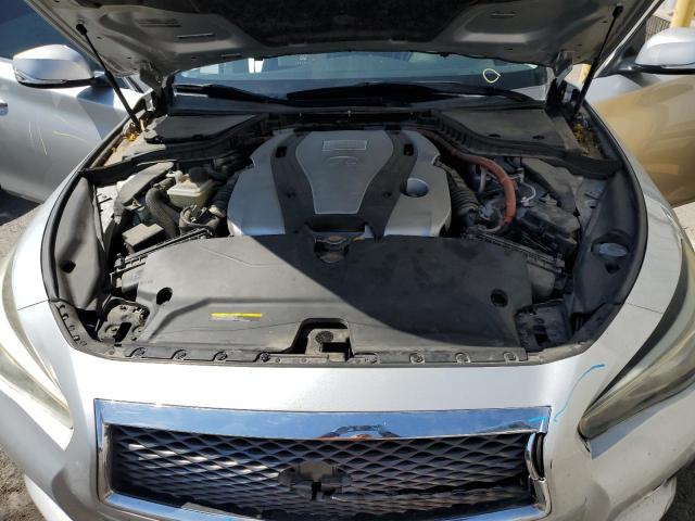 JN1AV7AP7EM690360 - 2014 INFINITI Q50 HYBRID PREMIUM SILVER photo 11