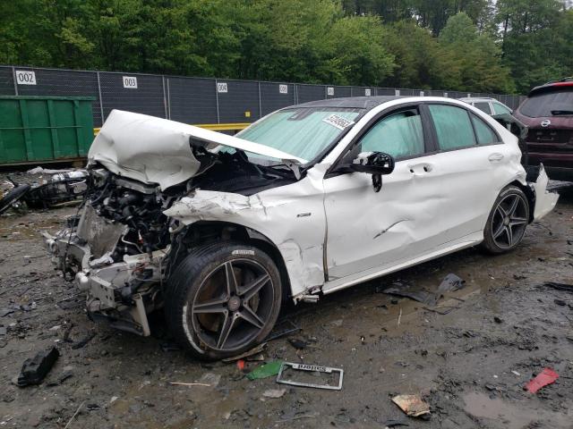 55SWF6EB8GU142001 - 2016 MERCEDES-BENZ C 450 4MATIC AMG WHITE photo 1