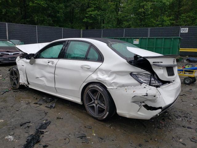 55SWF6EB8GU142001 - 2016 MERCEDES-BENZ C 450 4MATIC AMG WHITE photo 2