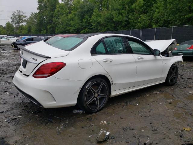 55SWF6EB8GU142001 - 2016 MERCEDES-BENZ C 450 4MATIC AMG WHITE photo 3