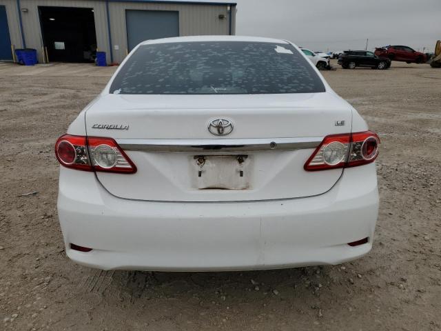 2T1BU4EE9DC125132 - 2013 TOYOTA COROLLA BASE WHITE photo 6