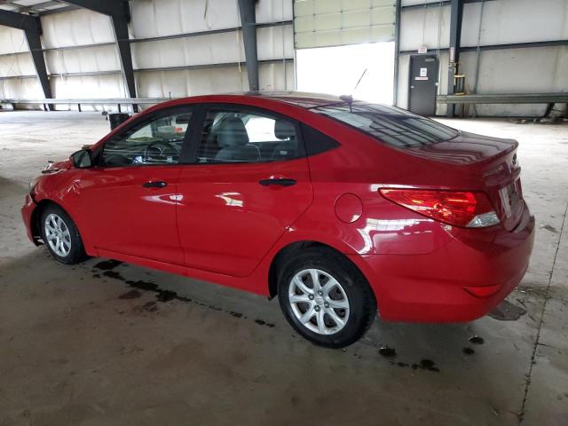 KMHCT4AE0CU043445 - 2012 HYUNDAI ACCENT GLS RED photo 2