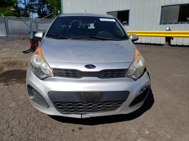 KNADM5A34D6114949 - 2013 KIA RIO LX SILVER photo 5