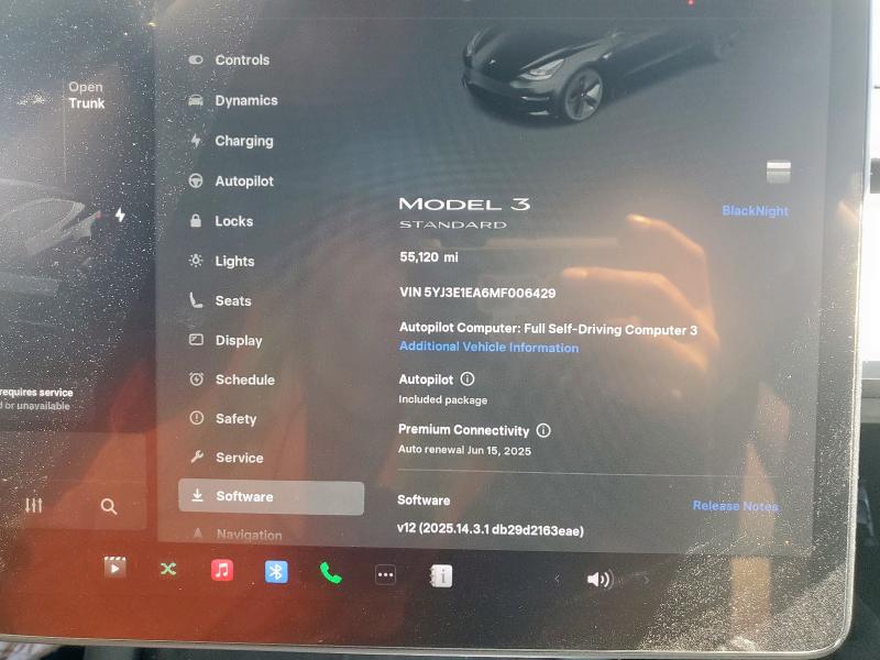 5YJ3E1EA6MF006429 - 2021 TESLA MODEL 3 Սև լուսանկար 9