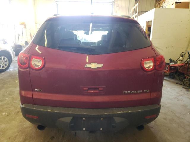 1GNKVLED5CJ204676 - 2012 CHEVROLET TRAVERSE LTZ RED photo 6