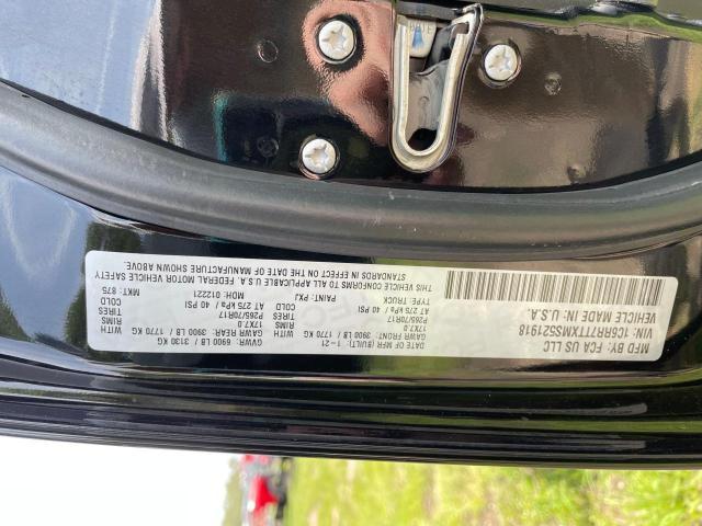 1C6RR7TTXMS521918 - 2021 RAM 1500 CLASS SLT შავი ფოტო 10