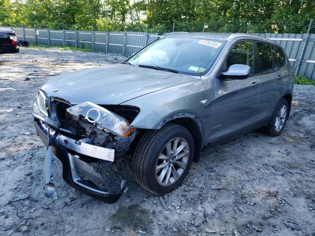 5UXWX9C5XE0D27001 - 2014 BMW X3 XDRIVE28I GRAY photo 1