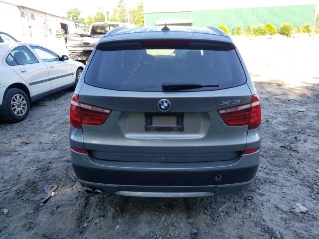 5UXWX9C5XE0D27001 - 2014 BMW X3 XDRIVE28I GRAY photo 6