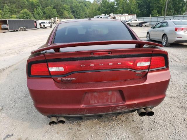 2C3CDXCT4EH253796 - 2014 DODGE CHARGER R/T MAROON photo 6