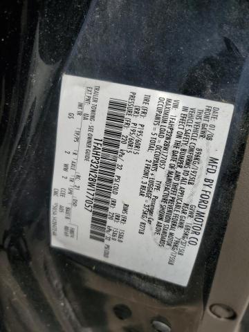 1FAHP32N28W177057 - 2008 FORD FOCUS S/SE BLACK photo 13