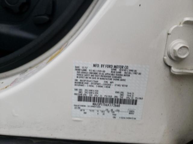 MAJ3P1TE6JC172660 - 2018 FORD ECOSPORT SE Blanco foto 12