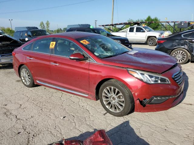 5NPE34AF1FH034645 - 2015 HYUNDAI SONATA SPORT RED photo 4