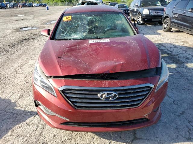 5NPE34AF1FH034645 - 2015 HYUNDAI SONATA SPORT RED photo 5