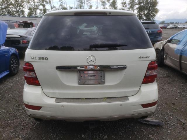 4JGBB8GB9BA756380 - 2011 MERCEDES-BENZ ML 350 4MATIC WHITE photo 6