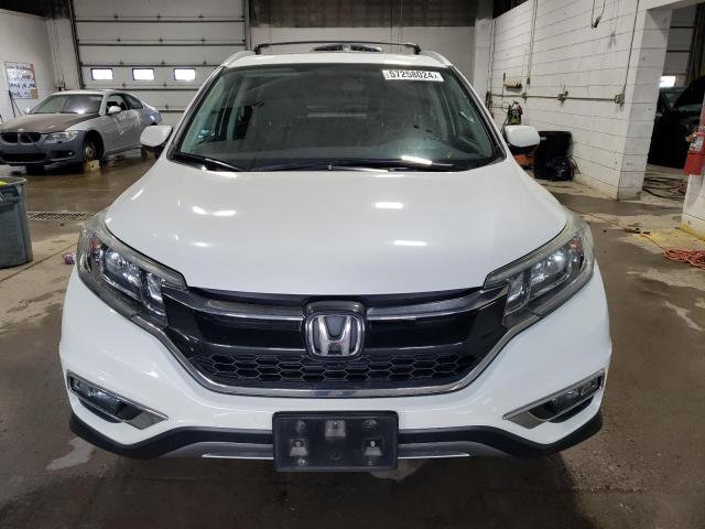 5J6RM4H78GL017846 - 2016 HONDA CR-V EXL WHITE photo 5