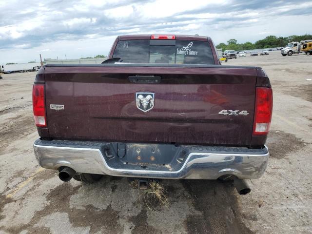 1C6RD7NT1CS147578 - 2012 DODGE RAM 1500 LARAMIE BURGUNDY photo 6