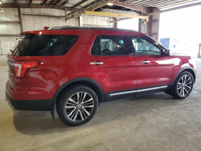 1FM5K8HT4GGC55843 - 2016 FORD EXPLORER PLATINUM RED photo 3