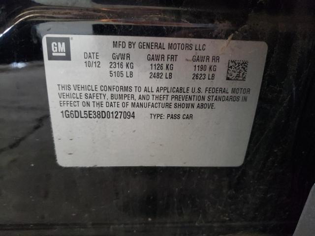 1G6DL5E38D0127094 - 2013 CADILLAC CTS PERFORMANCE COLLECTION Черный фото 12