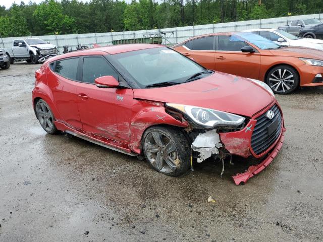 KMHTC6AE5FU232740 - 2015 HYUNDAI VELOSTER TURBO RED photo 4