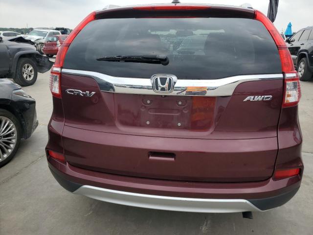 5J6RM4H76FL007198 - 2015 HONDA CR-V EXL MAROON photo 6