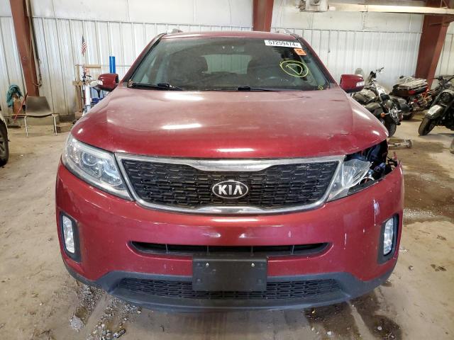 5XYKTDA63FG642371 - 2015 KIA SORENTO LX RED photo 5