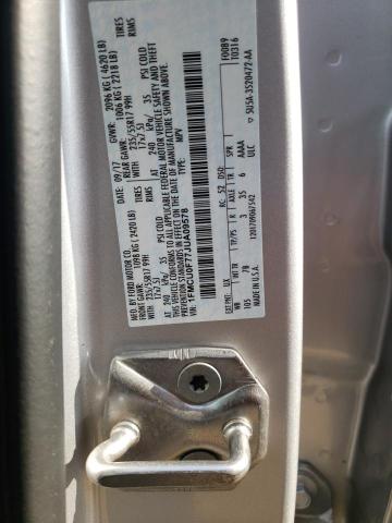 1FMCU0F77JUA09578 - 2018 FORD ESCAPE S SILVER photo 13