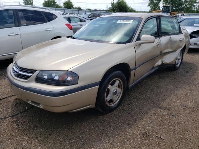 2G1WF52E049152685 - 2004 CHEVROLET IMPALA BEIGE photo 1