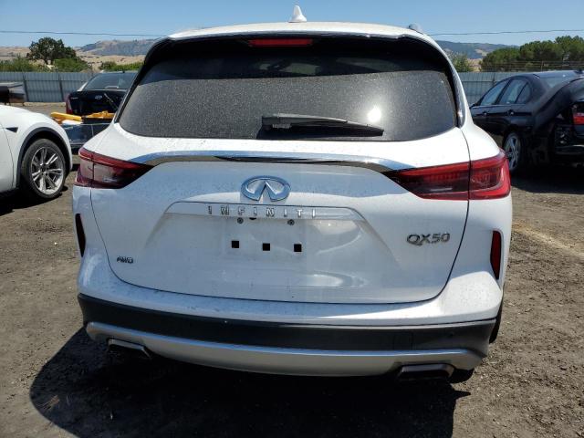 3PCAJ5BB9MF109738 - 2021 INFINITI QX50 LUXE WHITE photo 6