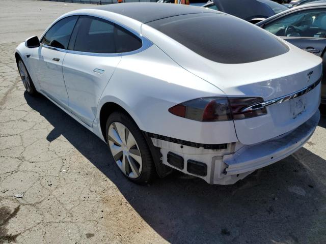 5YJSA1E22MF427564 - 2021 TESLA MODEL S WHITE photo 2