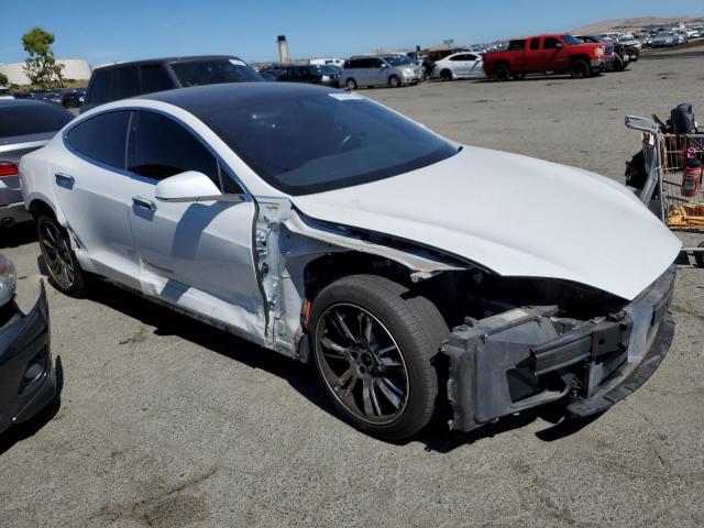 5YJSA1E22MF427564 - 2021 TESLA MODEL S WHITE photo 4