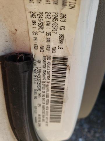 1J8HH48K87C553702 - 2007 JEEP COMMANDER 白色 照片 12