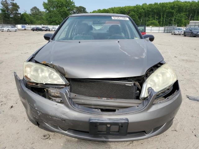 2HGES16544H508211 - 2004 HONDA CIVIC LX 灰色 照片 5