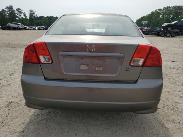 2HGES16544H508211 - 2004 HONDA CIVIC LX 灰色 照片 6