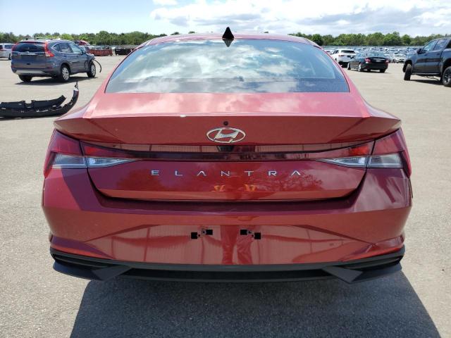 KMHLS4AG1PU617996 - 2023 HYUNDAI ELANTRA SEL RED photo 6