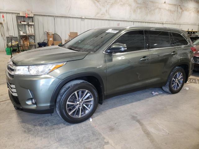 5TDJZRFH0KS701486 - 2019 TOYOTA HIGHLANDER SE GREEN photo 1