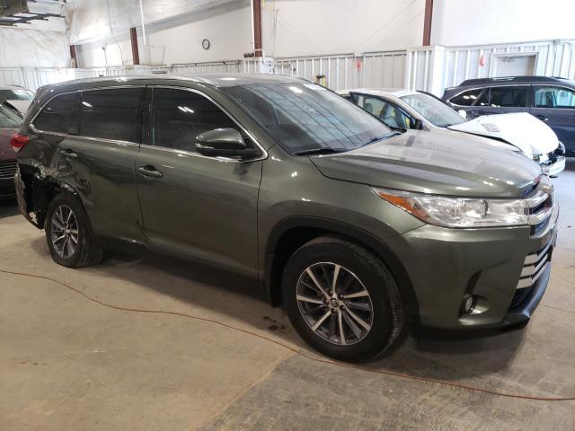 5TDJZRFH0KS701486 - 2019 TOYOTA HIGHLANDER SE GREEN photo 4