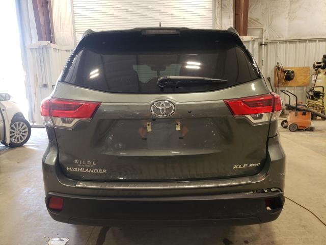 5TDJZRFH0KS701486 - 2019 TOYOTA HIGHLANDER SE GREEN photo 6