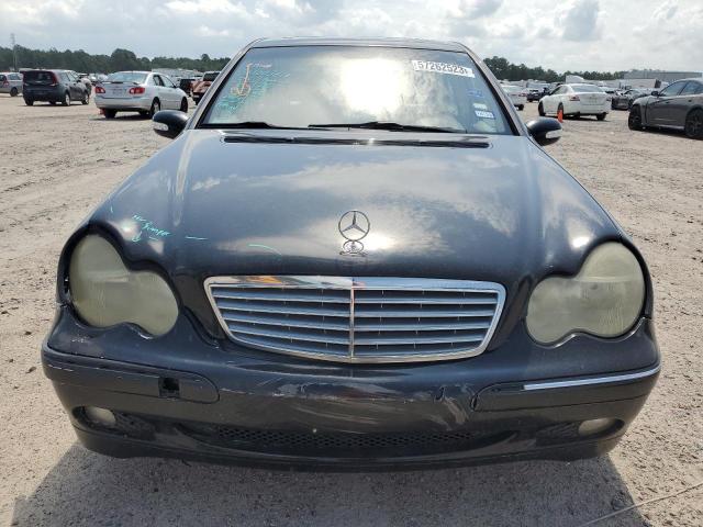 WDBRF64J11F076853 - 2001 MERCEDES-BENZ C 320 BLACK photo 5