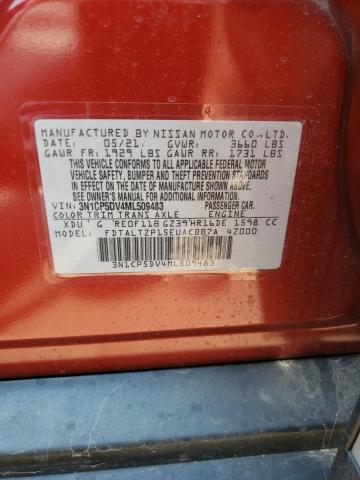 3N1CP5DV4ML509483 - 2021 NISSAN KICKS SR RED photo 13