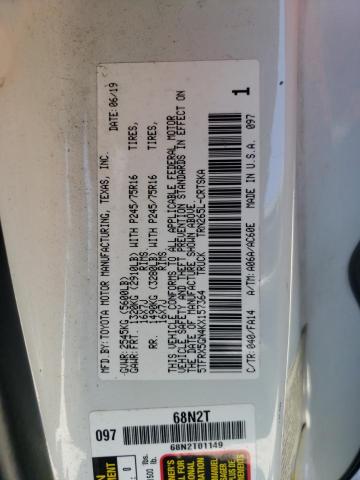 5TFRX5GN4KX157364 - 2019 TOYOTA TACOMA ACCESS CAB WHITE photo 12