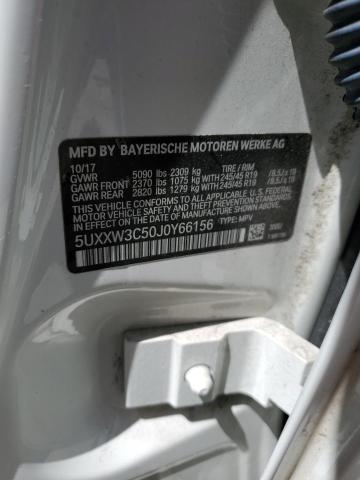 5UXXW3C50J0Y66156 - 2018 BMW X4 XDRIVE28I WHITE photo 12