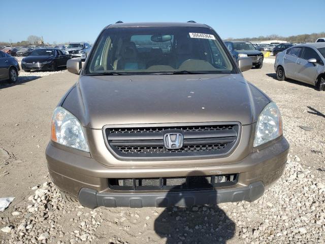 2HKYF18584H556749 - 2004 HONDA PILOT EXL TAN photo 5