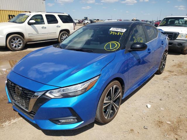 3N1AB8DVXMY296811 - 2021 NISSAN SENTRA SR BLUE photo 2