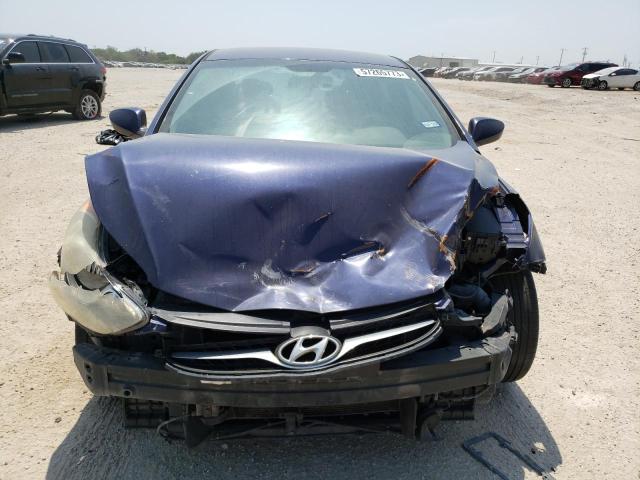 5NPDH4AE8DH233290 - 2013 HYUNDAI ELANTRA GLS BLUE photo 5