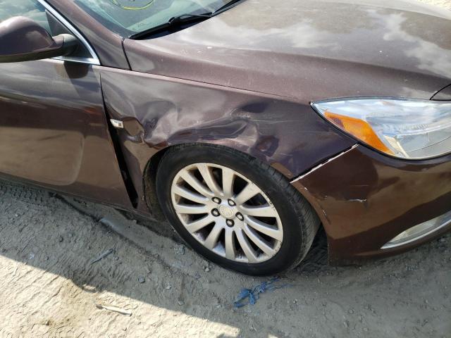 W04GX5GV3B1049385 - 2011 BUICK REGAL CXL BROWN photo 10