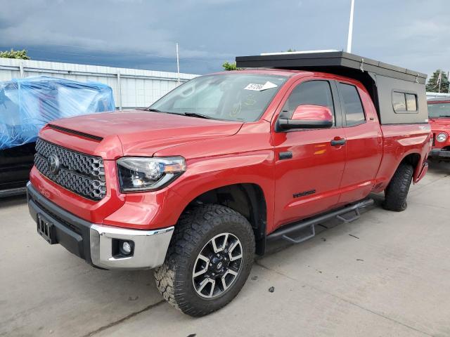 5TFUY5F19MX001801 - 2021 TOYOTA TUNDRA DOUBLE CAB SR/SR5 RED photo 1
