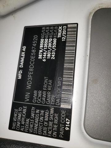 WD3PE8DC0E5874520 - 2014 MERCEDES-BENZ SPRINTER 2500 WHITE photo 13