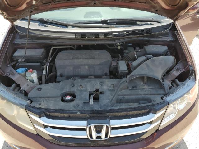 5FNRL5H68GB093334 - 2016 HONDA ODYSSEY EXL BURGUNDY photo 12