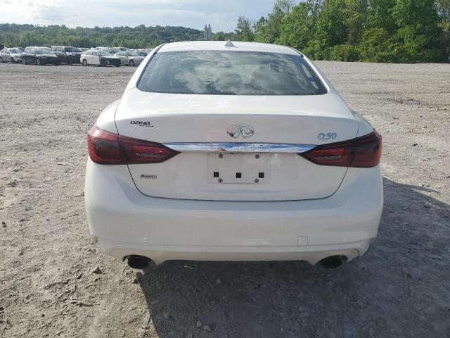 JN1EV7ARXJM610188 - 2018 INFINITI Q50 LUXE WHITE photo 6